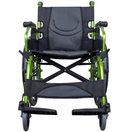 Fauteuil roulant pliant en aluminium à dossier divisé Bologne
