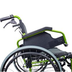 Fauteuil roulant pliant en aluminium à dossier divisé Bologne