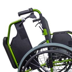 Fauteuil roulant pliant en aluminium à dossier divisé Bologne