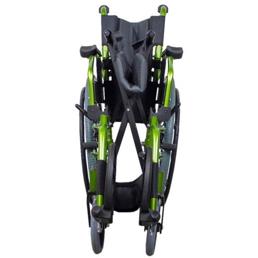 Fauteuil roulant pliant en aluminium à dossier divisé Bologne