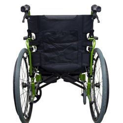 Fauteuil roulant pliant en aluminium à dossier divisé Bologne