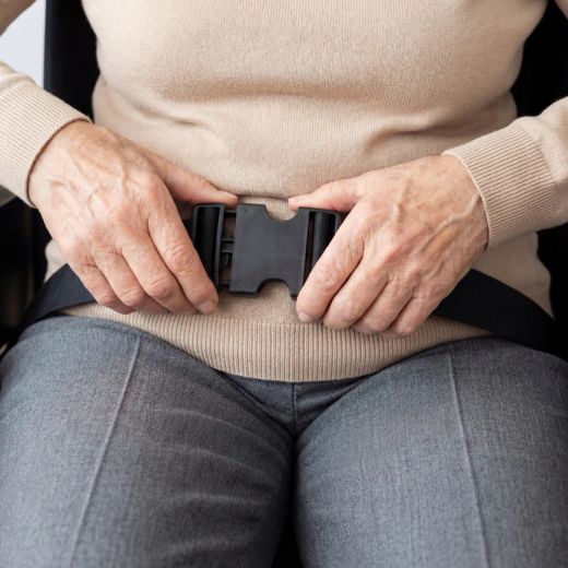 Fauteuil roulant tout-terrain pliable (hauteur d'assise 46 cm), KMINA K10077