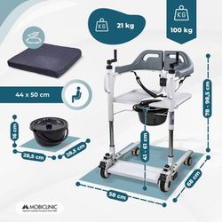 Fauteuil de transfert Willy avec toilettes