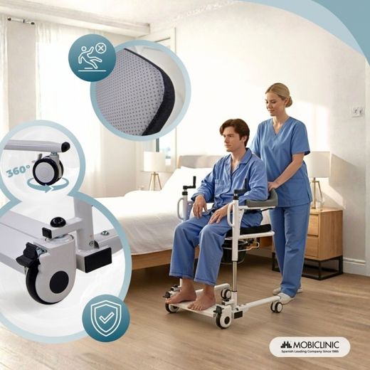 Fauteuil de transfert Willy avec toilettes