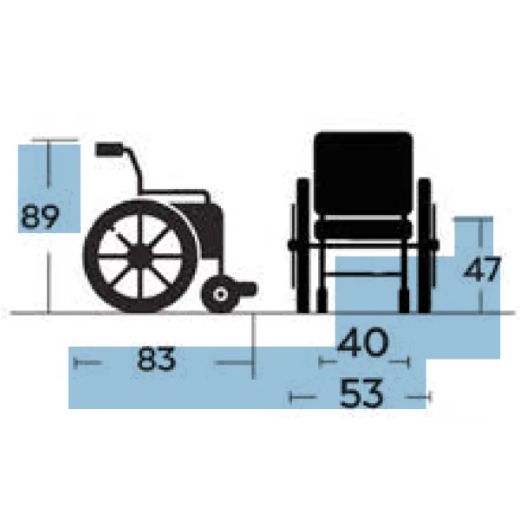 Fauteuil de transport en aluminium Giro