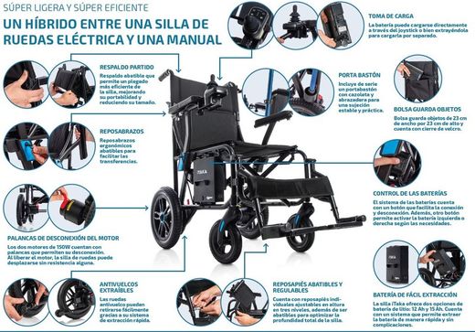 Fauteuil roulant électrique ultra-léger Itaka