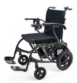 Fauteuil roulant électrique Max Carbon avec commande d'accompagnement