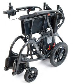 Fauteuil roulant électrique Max Carbon avec commande d'accompagnement