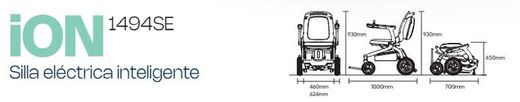 Fauteuil roulant électrique pliable Ion