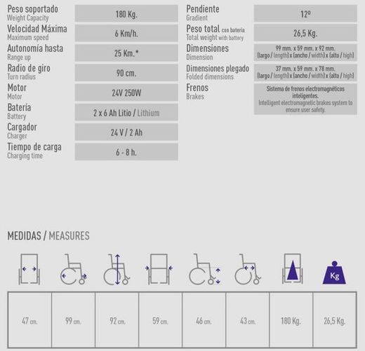 Chaise électrique pliante SPA 250w 1463se OFFRE CADEAUX