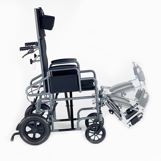 Chaise pliante avec dossier inclinable