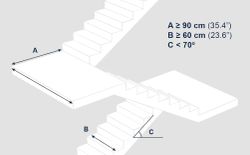 Kmina K40067 Tragbarer elektrischer Treppenlift, Treppensteigerstuhl für Erwachsene