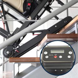 Kmina K40067 Tragbarer elektrischer Treppenlift, Treppensteigerstuhl für Erwachsene