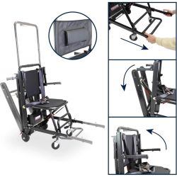 Kmina K40067 Tragbarer elektrischer Treppenlift, Treppensteigerstuhl für Erwachsene