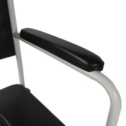 Abattant WC, rabattable, avec couvercle, acier chromé Ebro