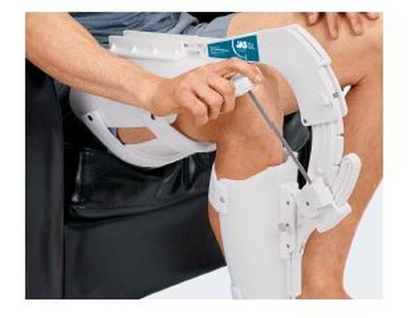 Sistma JAS para Flexión de rodilla GL Knee Flexion Device. Derecho / 35,6 cm a 43,2 cm / 30,5 cm o más / 45,7 cm a 50,8 cm / 30,5 cm a 41,9 cm