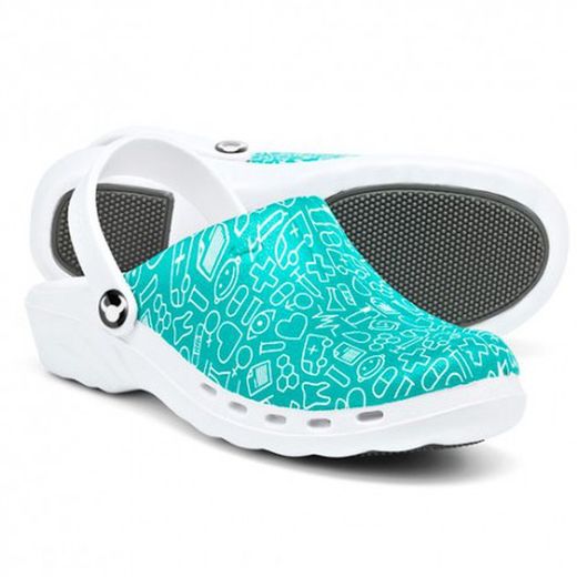 Suecos, zuecos oden estampado