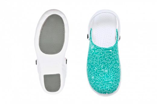 Suecos, zuecos oden estampado