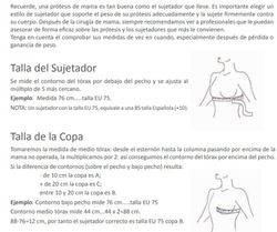 Sujetador mastectomia y protesis mama penélope