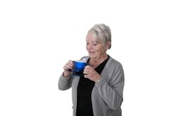 Handycup avec couvercle. Bleu