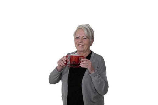 Handycup avec couvercle. Rouge