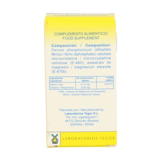 Tegorsal 3 sels de schüssler ferrum phosporicum