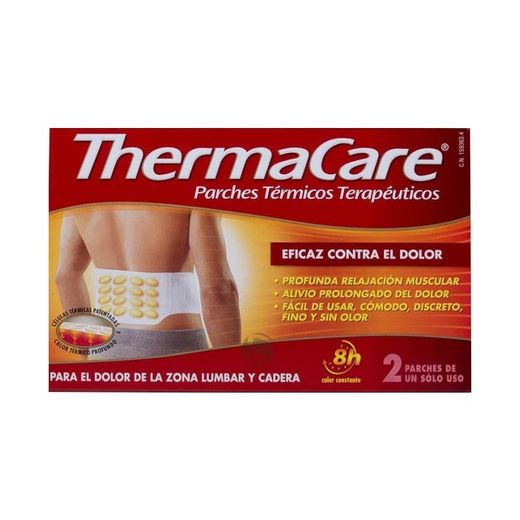 Thermacare lumbar y cadera 2 unid. Parches térmicos terapéuticos