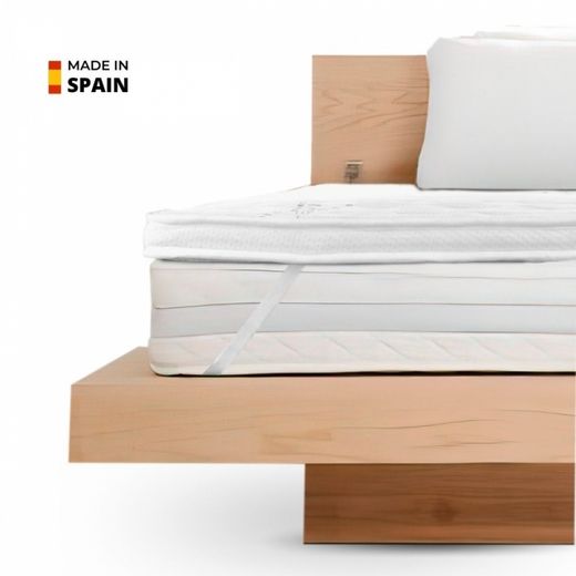 Surmatelas confort, Double face Hauteur 5cm en lin naturel respirant Vicosoft