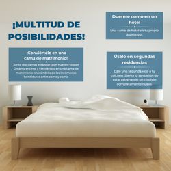 Surmatelas confort, Double face Hauteur 5cm en lin naturel respirant Vicosoft